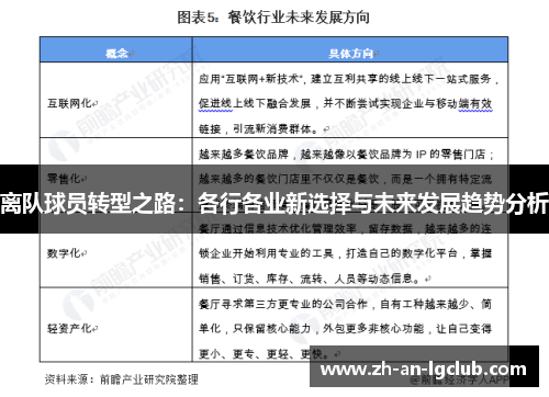 离队球员转型之路：各行各业新选择与未来发展趋势分析