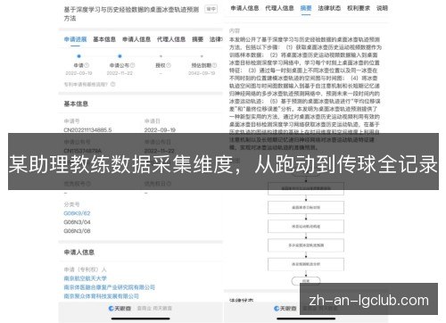 某助理教练数据采集维度,从跑动到传球全记录 某助理教练数据采集维度,从跑动到传球全记录